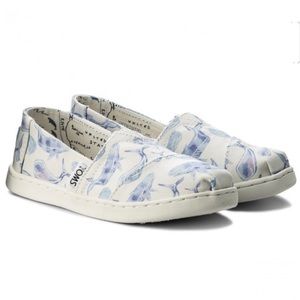 TOMS Classic Multi Watercolor Whale 13 Youth